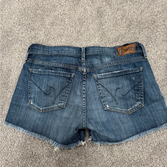 Citizens of Humanity Distressed Raw Hem Denim Shorts - Picture 3 of 8